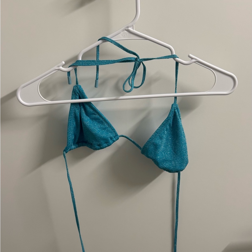 Triangl Swimwear Shimmering Teal Bikini Top
